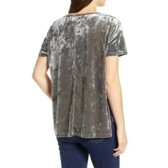 Rebecca Minkoff Alana Velvet High/Low Top - Picture 2 of 7